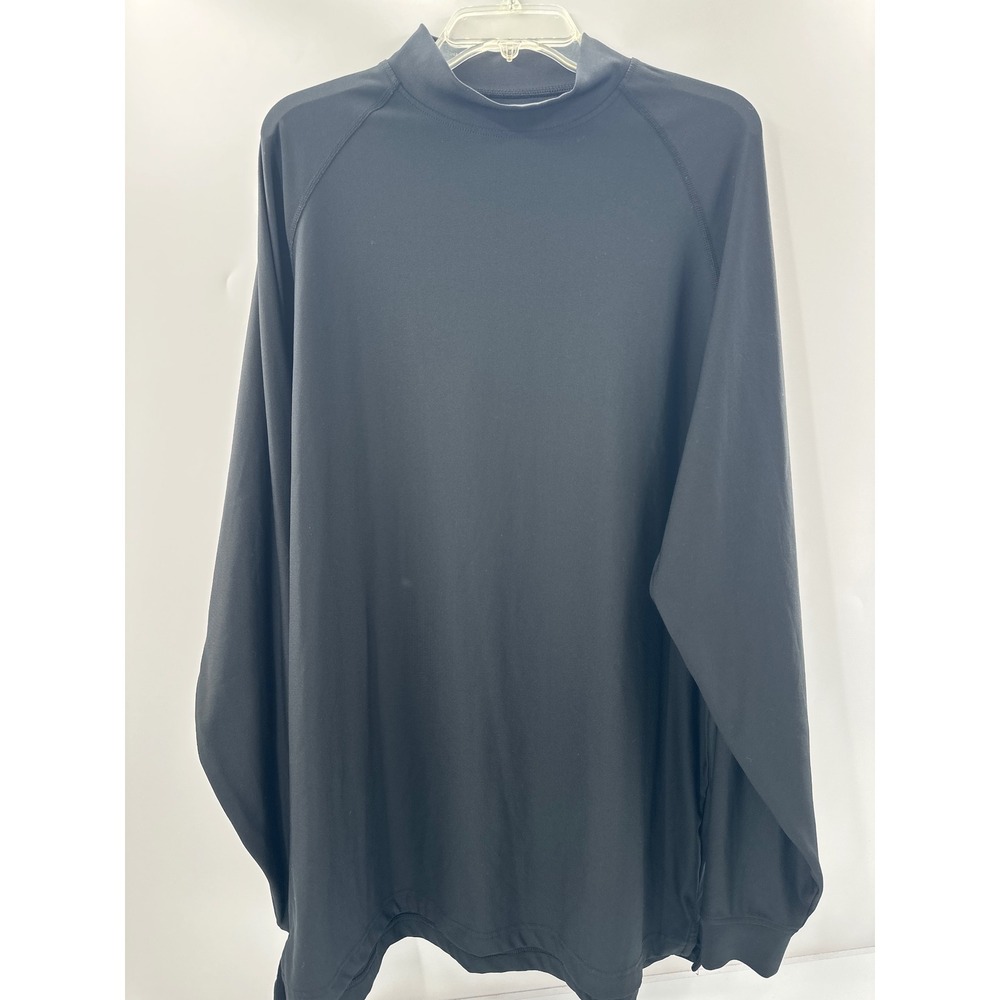 FootJoy Mens XL‎ Black Mock Neck Long Sleeve Golf Base Layer Performance Shirt